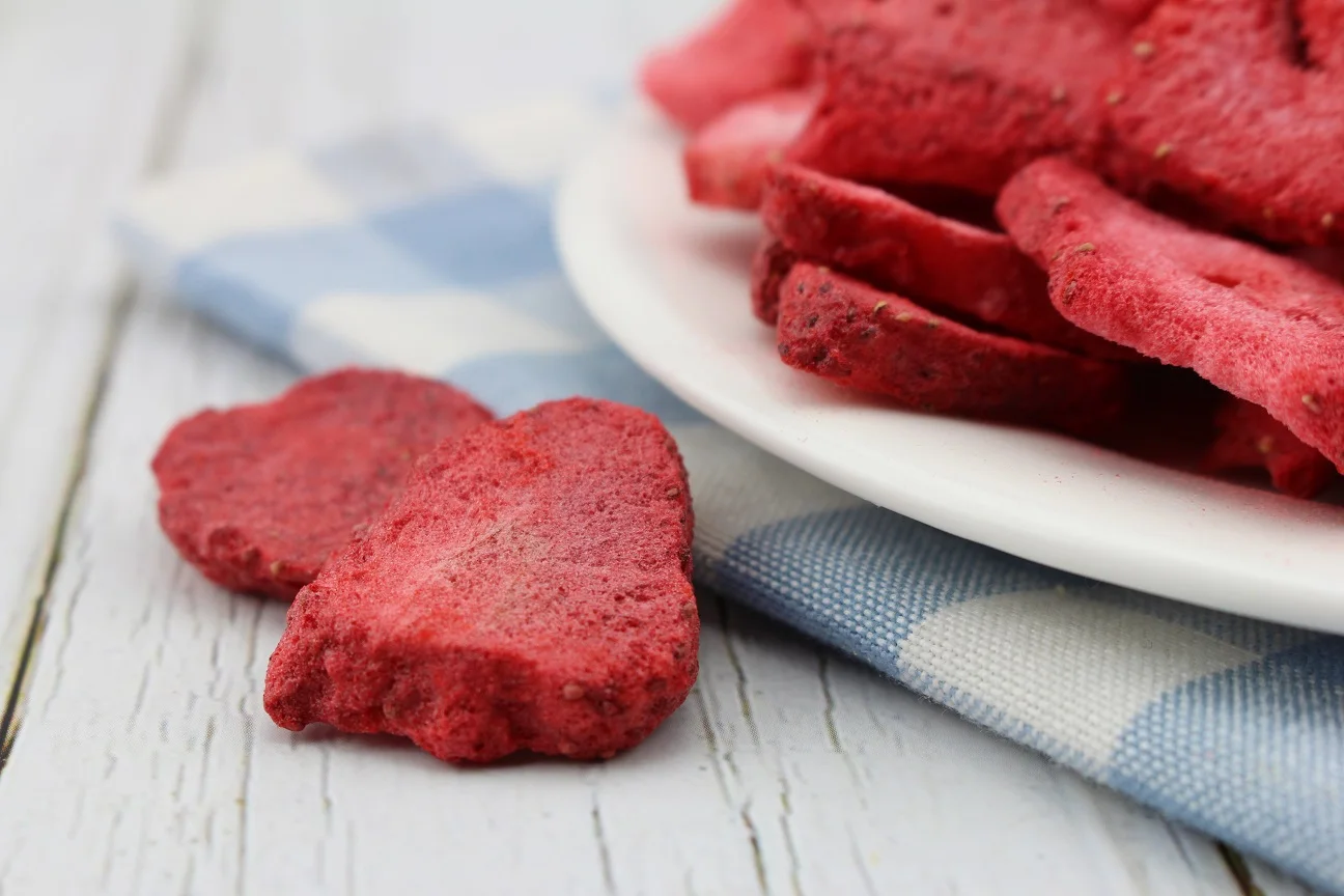 Healthy dried snack freeze dried strawberry