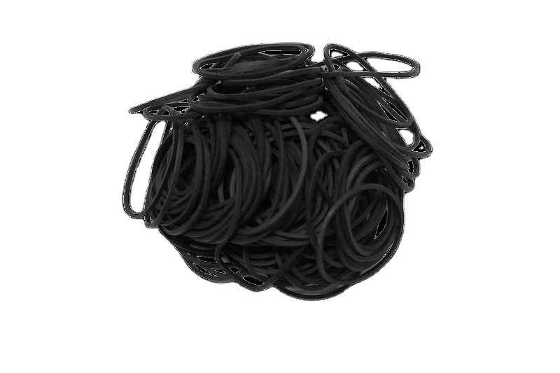 70% Black Rubber band made by Thailand
