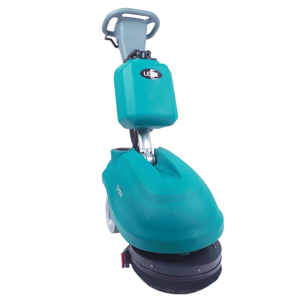 SJ350 Auto floor scrubber cable scrubber marble tiles cleaning machine floor