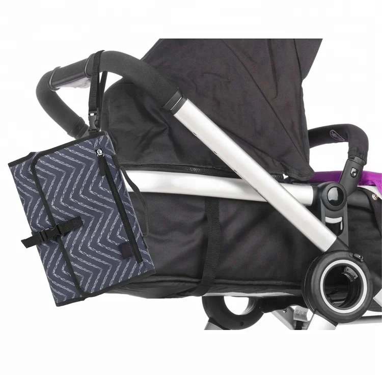 
Portable Home Travel Outside Changer Mat Baby Portable Diaper Changing Pad Diaper Pad with Head Cushion and Pockets 