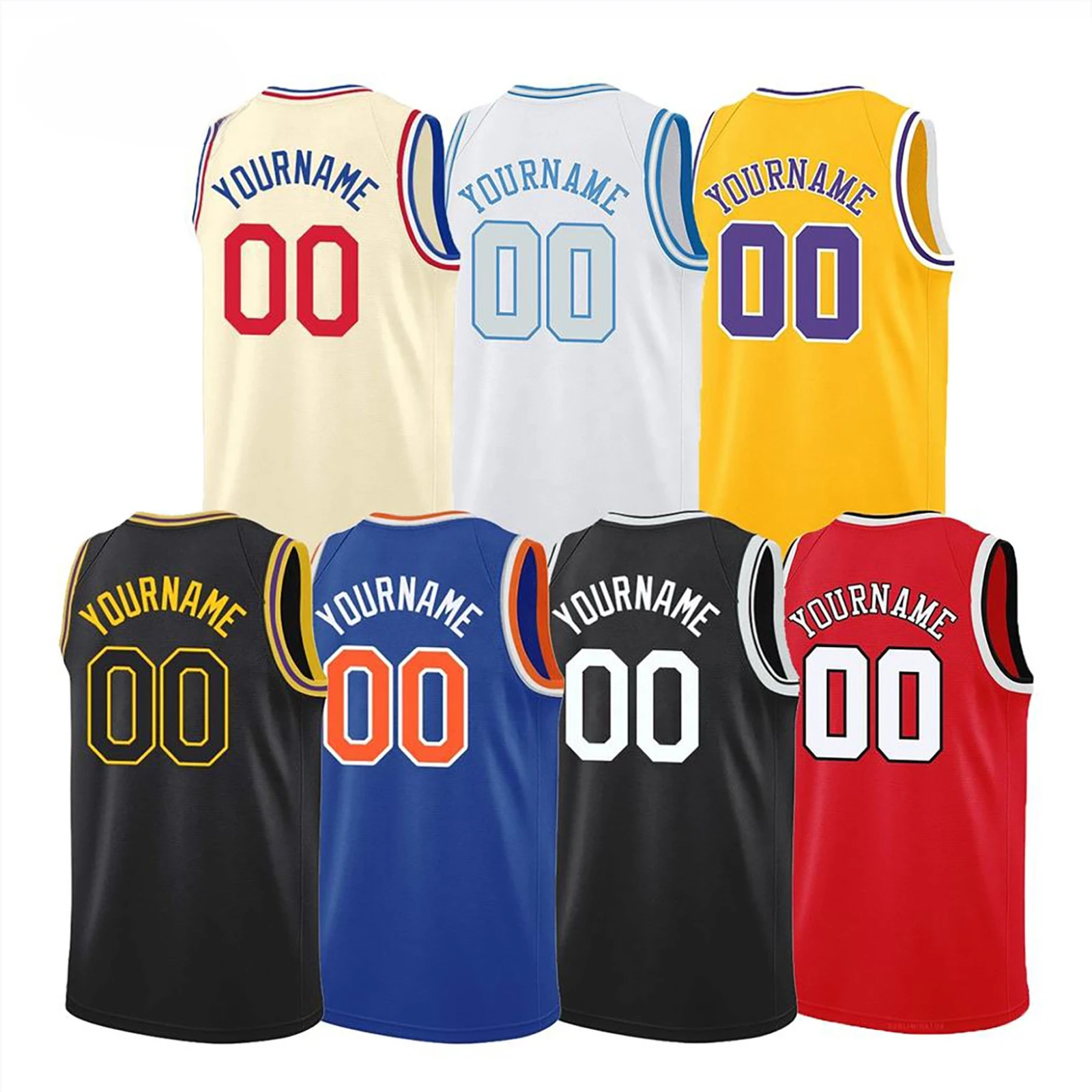 2022 New Style Bryant nBaing- custom Stitched basketball tank top sublimation Uniforms bull nBaing- laker Jersey Mitchell Jersey