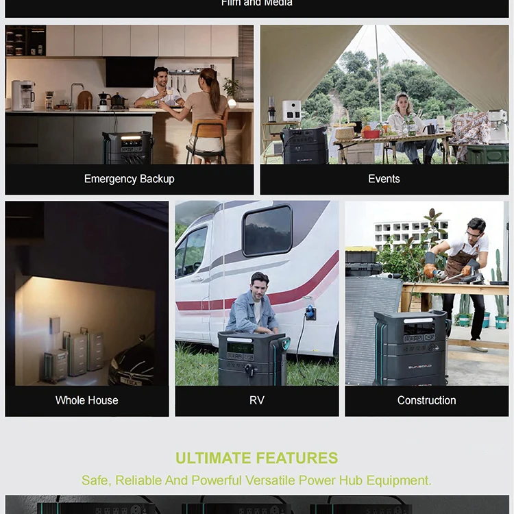 New Product Outdoor Lifepo4 Lithium Ion Cell High Capacity Portable Solar Power Station 2200w 4400w Camping Power Bank