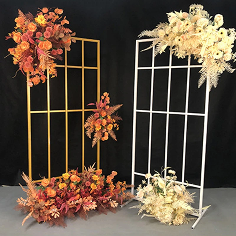 Factory Wholesale Birthday Event wedding background Frame Metal Stand Wedding Decoration Arch