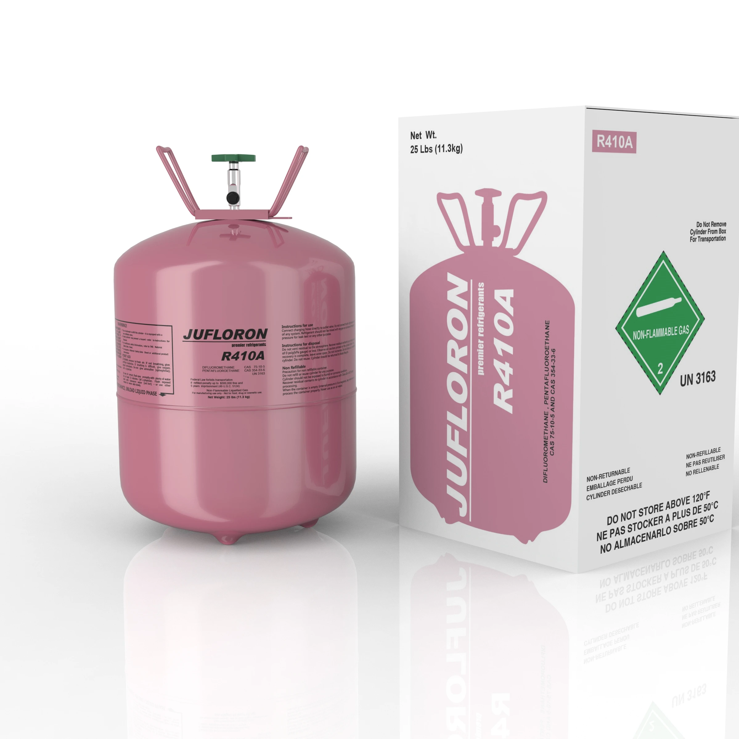 Mixed Refrigerant Gas R410a 11.3kg 99.9% Purity Cheap R410a