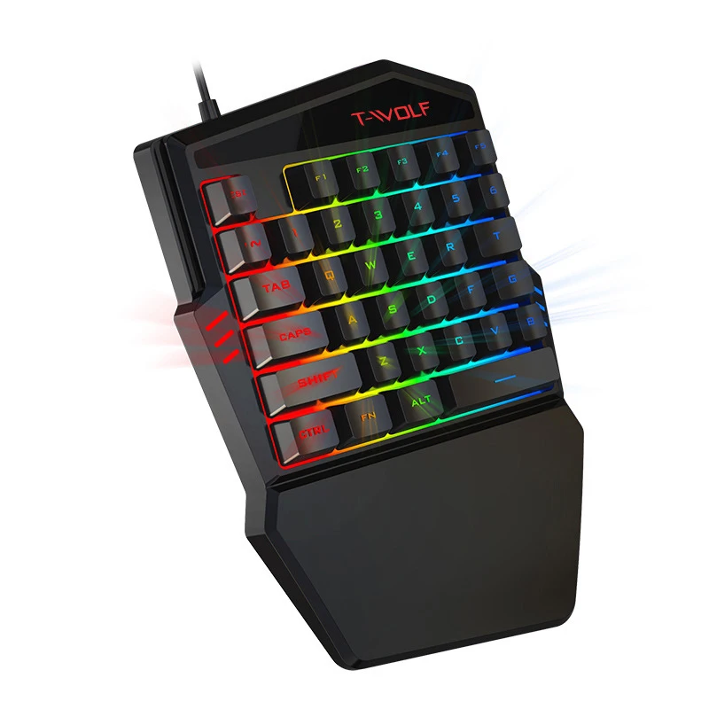  OEM мини игровая клавиатура с 3-цветной смешивания подсветка для ПК системой андроида и видео мышь мобильного