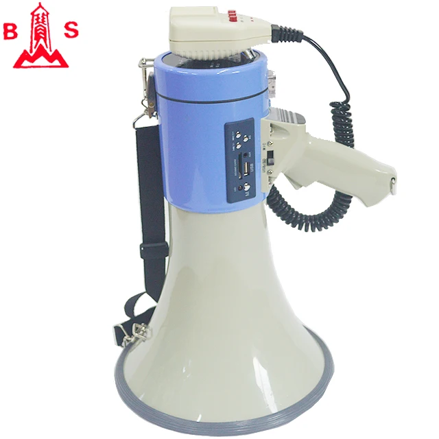 Yiwu wholesale price multi function megaphone manufacturer power loudhailer with handheld microphone