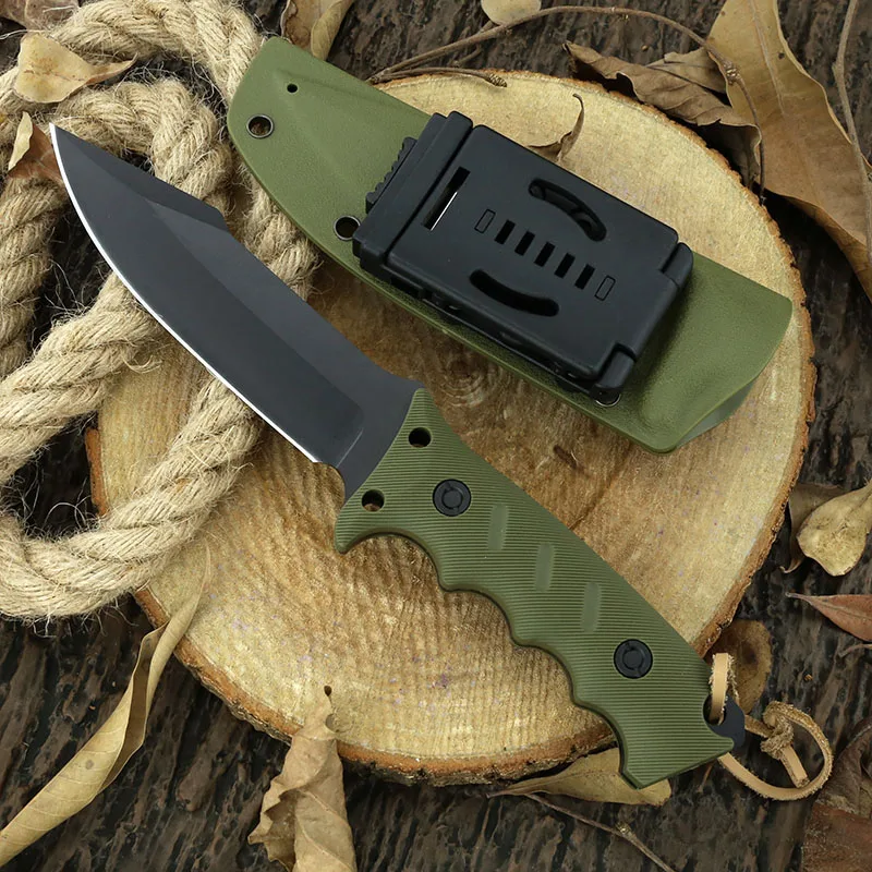DESOLATION LARGE FIXED BOXED hunting knives Outdoor Tactical survival with kydex sheath