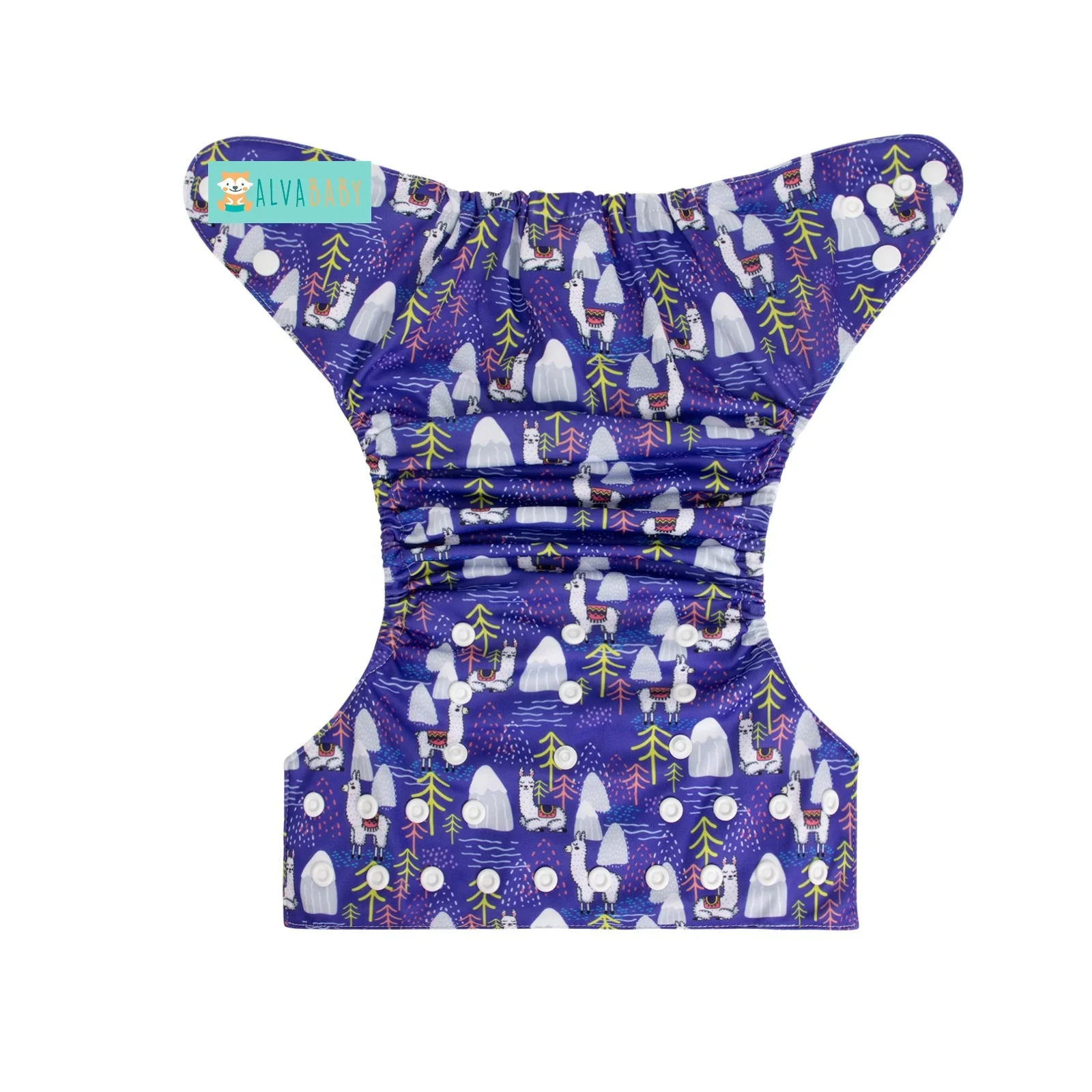 ALVABABY Factory Baby Pocket Nappy Reusable Washable Cloth Diaper All in One Soft Breathable Cloth Diaper