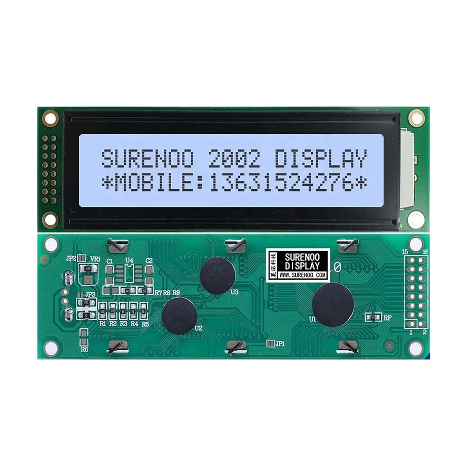 116*37MM 202 2002 20X2 Character LCD Module Display Screen Panel LCM with LED Backlight English Japanese Russian European