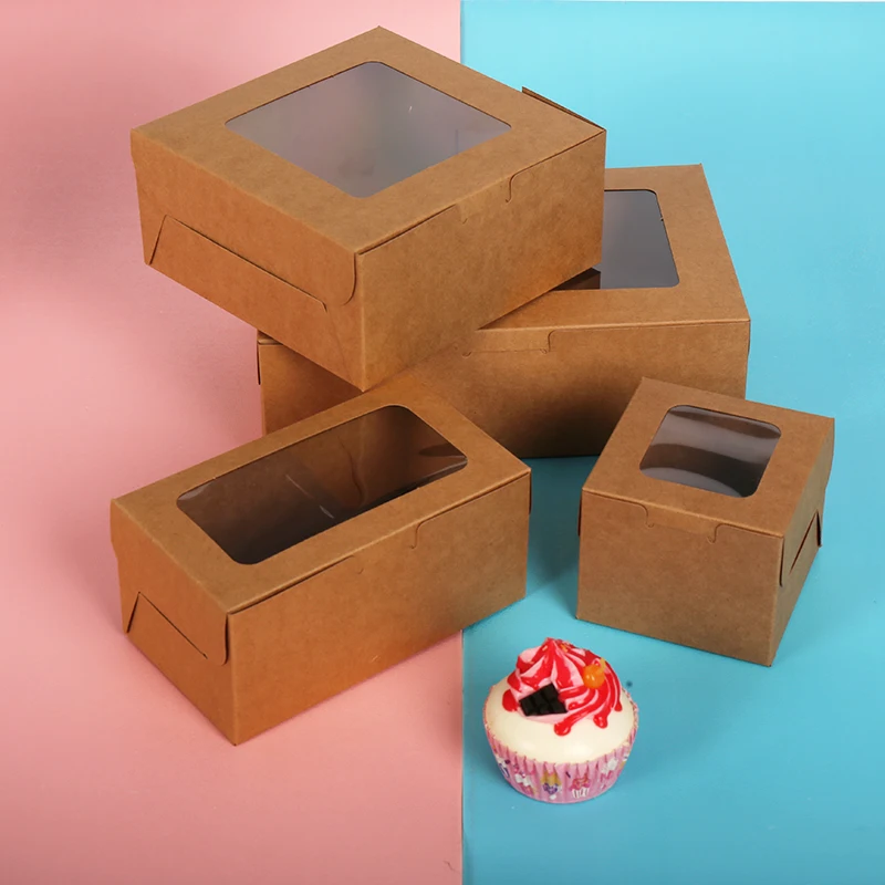 Low MOQ Mini Wedding Cake Box with Window Packaging Box/packaging Bag/kraft Box Paper Box Paperboard 1000pcs Folders ISO9001