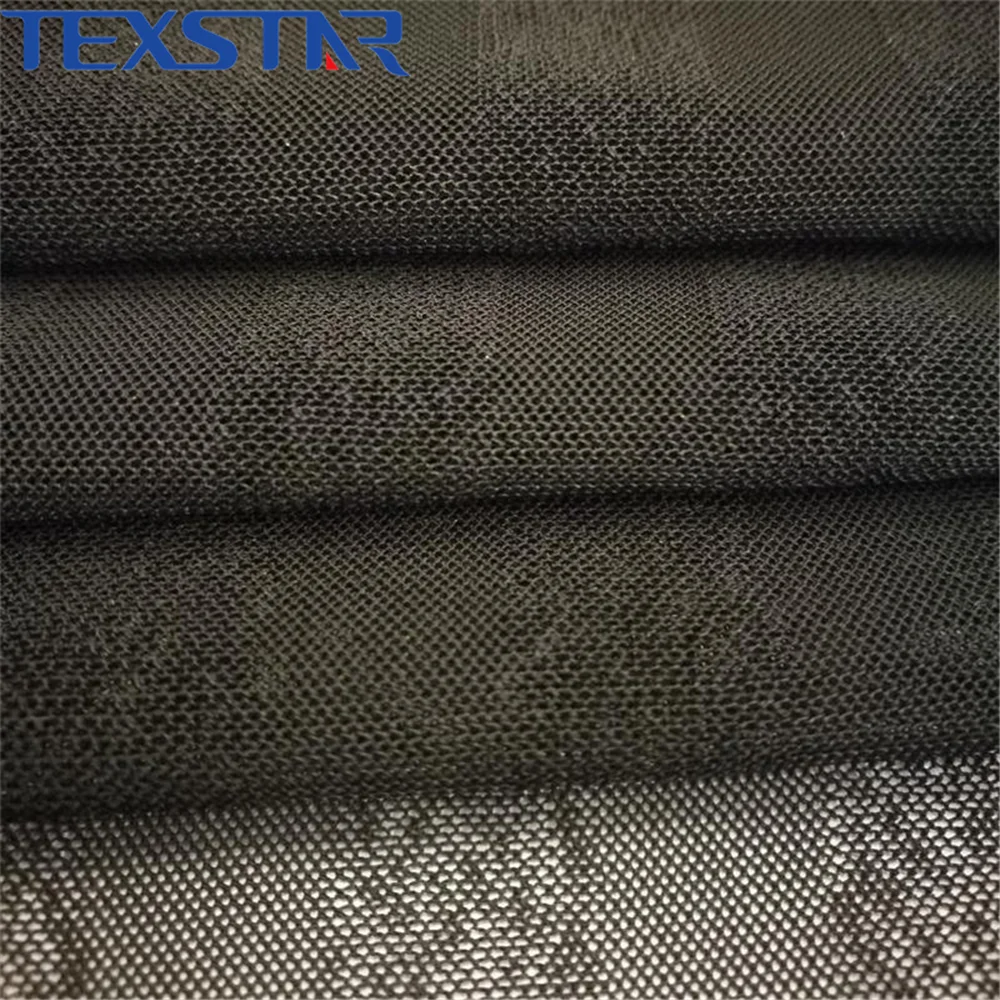 Elastic mesh lace fabric nylon spandex mesh fabric for lingerie, bra, intimate apparel
