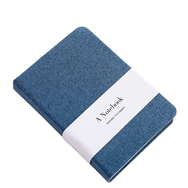ISO 9001-2008 New Design Japanese Style Life Planner Diary Journal Custom Linen Notebook With Belly Band