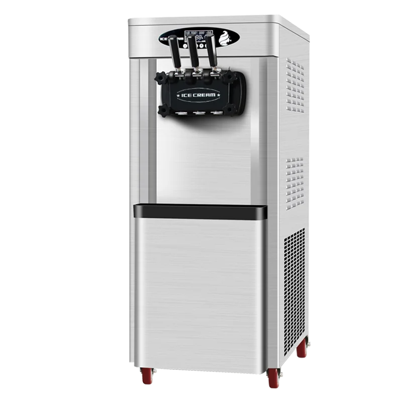 Factory price 2 +1 flavors ice cream maker soft ice cream machine for snack food store