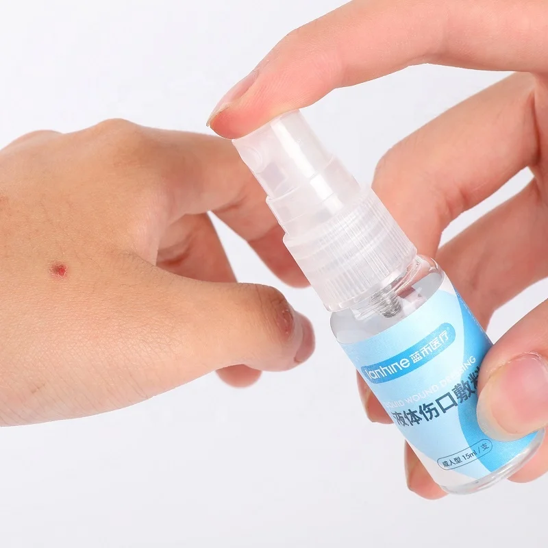 No Sting Barrier Film Durable Spray Skin Wound Dressing  Peristomal Skin Protection15ml OEM ODM LOGO Customized