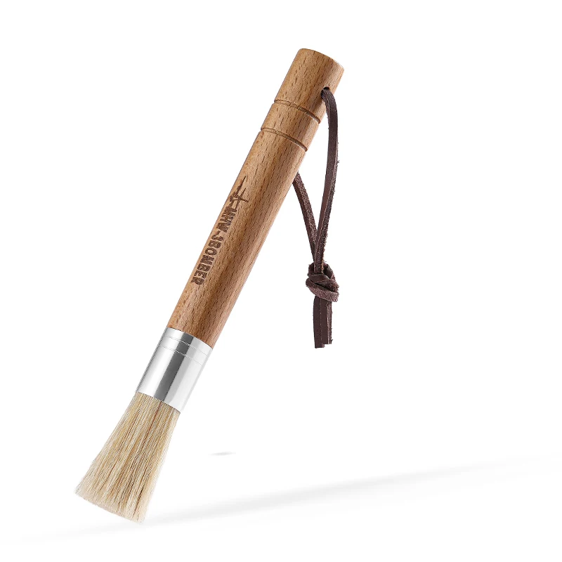 MHW-3BOMBER Coffee Grinder Cleaning Brush Cylindrical Wood Brush for Bean Powder Coffee Bar Tool Home Kitchen Accessories
