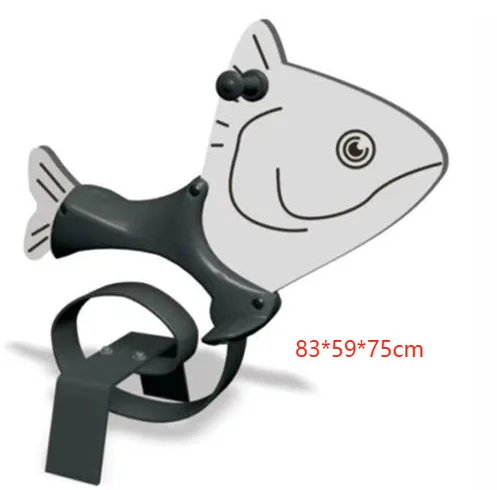 Outdoor Plastic Rocking Horse for Kids for Park Garden & School Amusement with Spring Riders