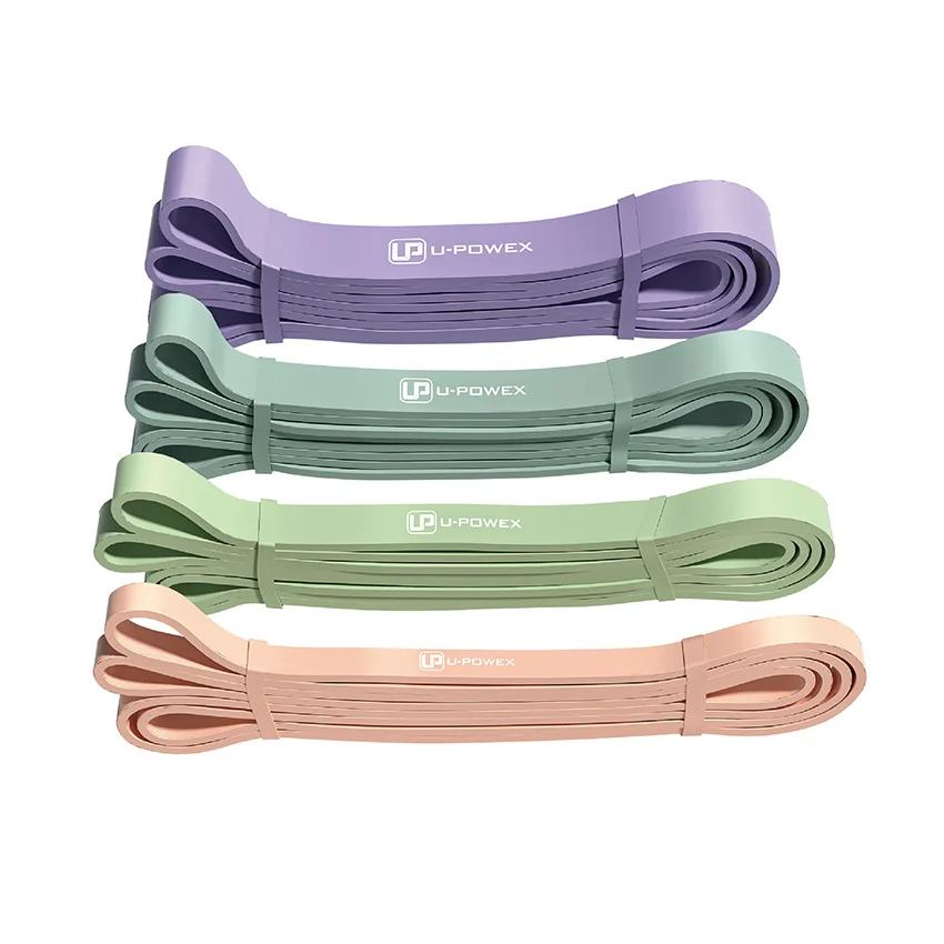 Custom Logo 208 Cm Fitness Circle Bandas De Resistencia Exercise Stretch Resistance Bands Set Pull Up Assist Band For Workout