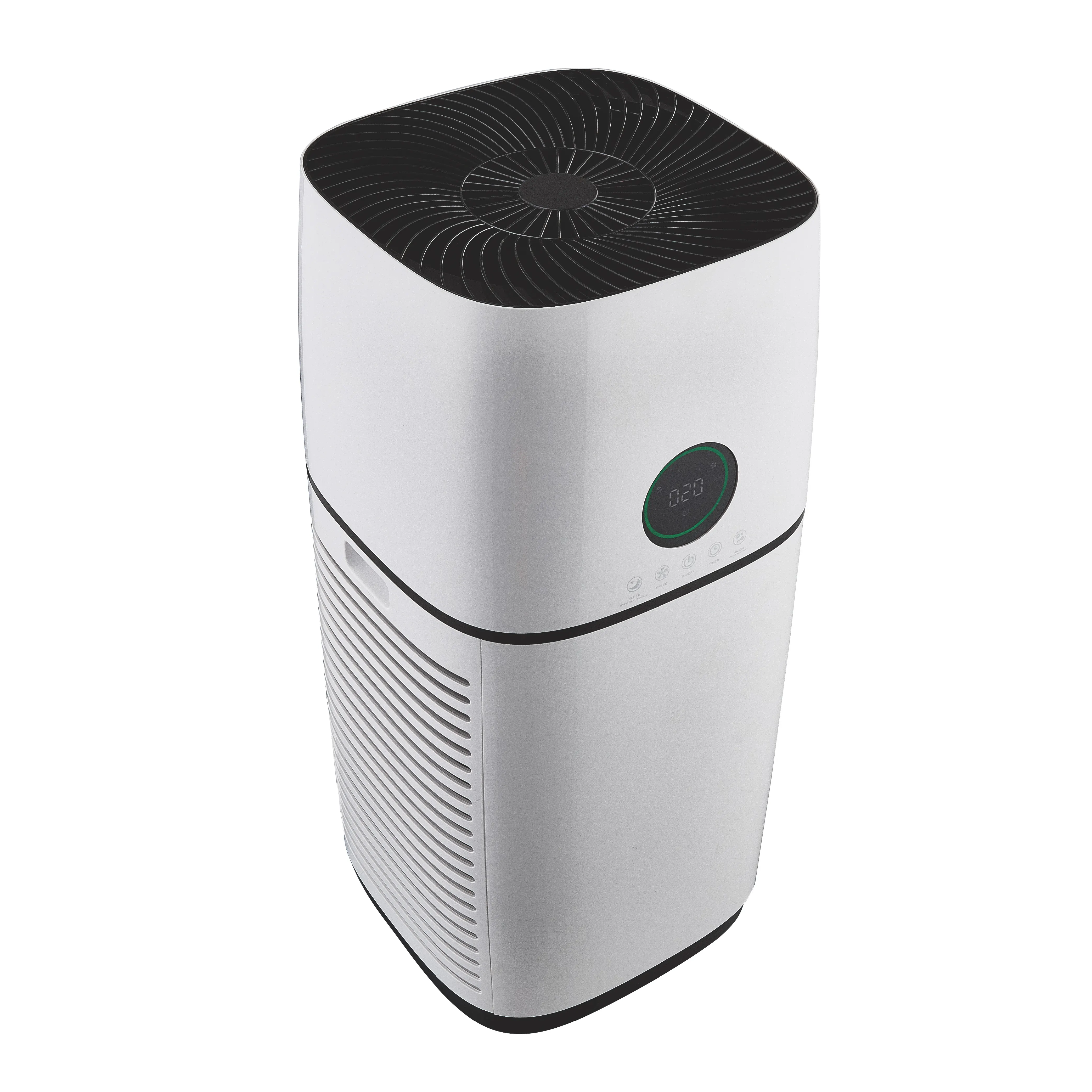 Round HEPA Active carbon touch screen Air purifier China