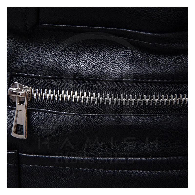 wholesales real men coat with sheep long coat can custom plus size men veste en cuir homme jacke Leather jacket