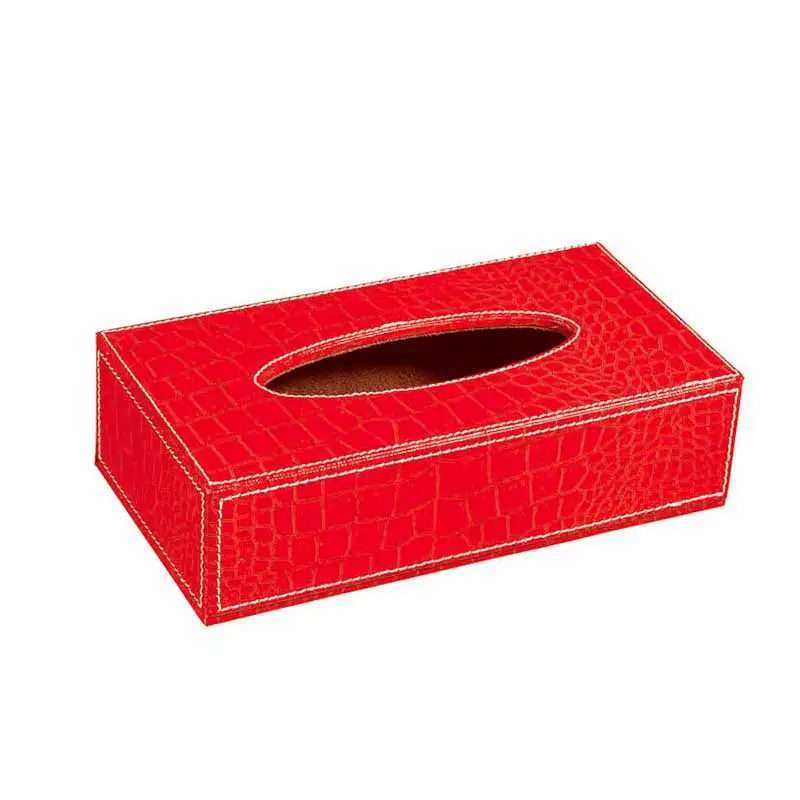 Durable fashion PU leather office stationery Desktop suite set