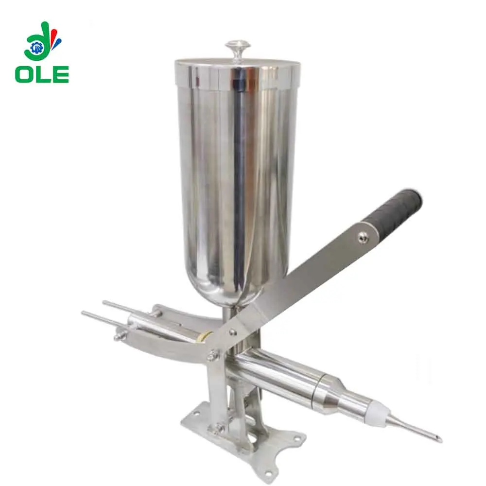 Коммерческая машина для наполнения слоеного крема для стола из нержавеющей стали, машина для розлива хлеба, крема, ручная машина для наполнения варенья