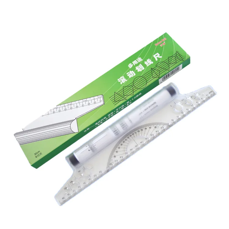 30cm Angle parallel ruler drawing roller ruler drafting balance design ruler