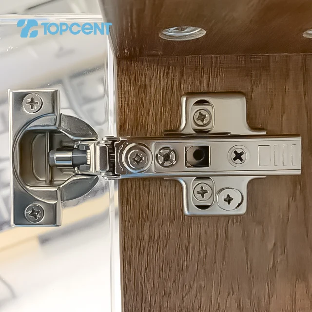 Topcent Hardware Hidden Cabinet Hinges 35mm Door Cabinet 105 Degree Hydraulic Door Hinge