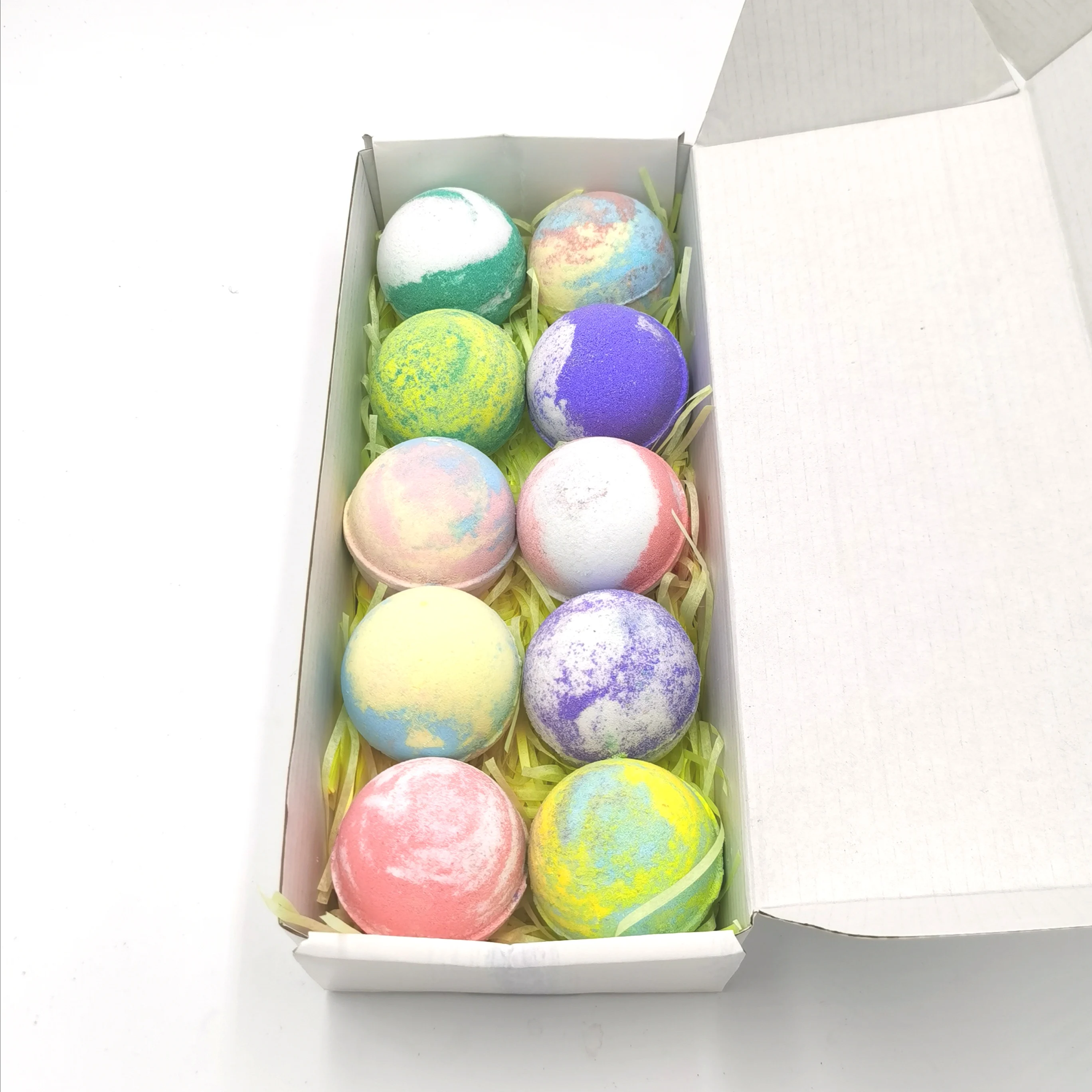 Wholesale Private Label foaming bath colorant bubble natural vegan organic CBD bath bombs gift set