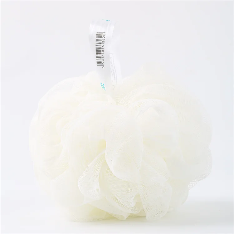 Hot Selling Bath Sponge Loofah Bath Shower Sponge White Loofah Ball Soft Body Scrubber Bathing Flowers Luffa Body Exfoliation
