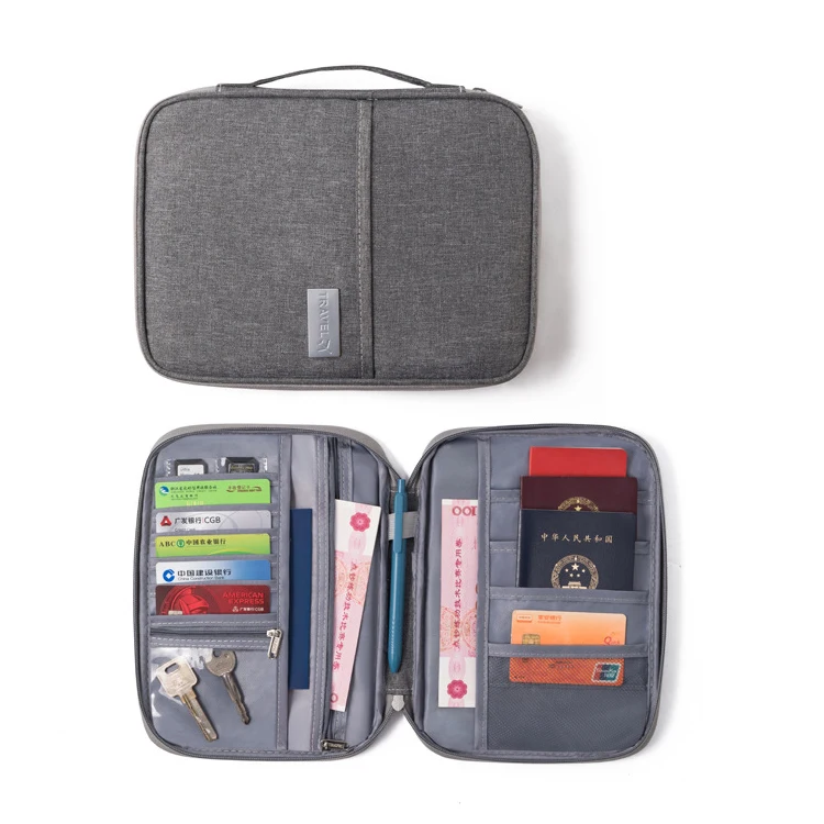 Mherder New Arrival Golden Supplier Sublimation Personalized Waterproof Multiple Travel Wallet Passport Holder with Pockets