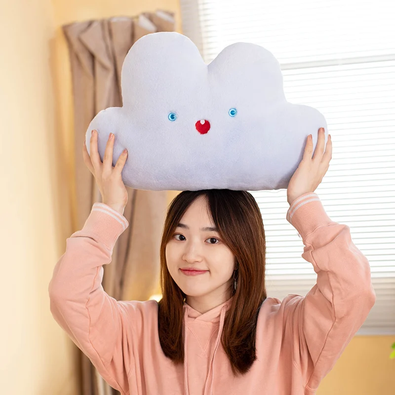 Custom Ins Popular Cloudy Star Moon Shaped Pillow Soft Plush Toy Home Decorative Pillow Baby Throw Pillow