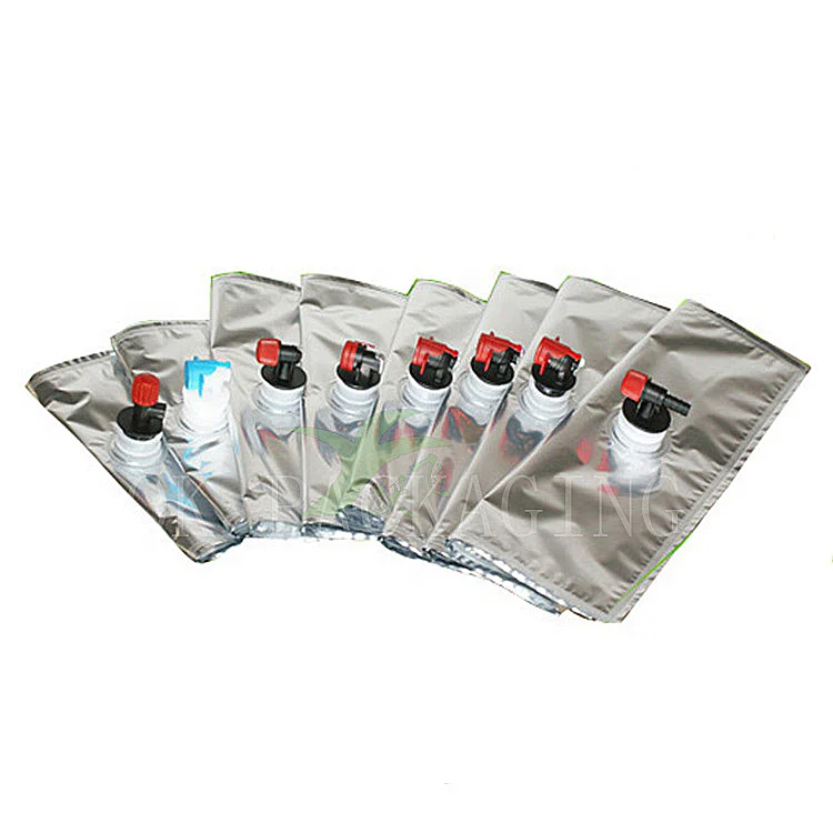 Customized Recyclable 1L 3L 5L 10L 20L Laminated Material Juice Wine Beverage Packing Bag Bib Bags In Box Bag