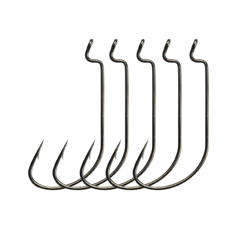 Bulk black nickel fish-hook size 8#-5/0# fresh water fishing hooks for sea