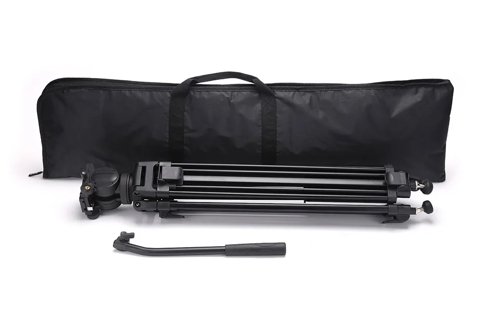 Kinfuto Manufacturer Provide 67-Inch 60 Bowl Size Professional Video Camera Tripod with Fluid Head Heavy Duty Tripod  GC193+DP10