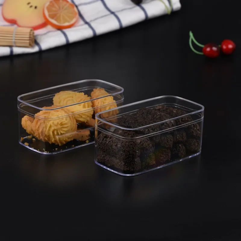 Wholesale Multi Sizes Transparent Circle Mini Cake Container Mousse Cake Box Plastic Clear Box With Lid