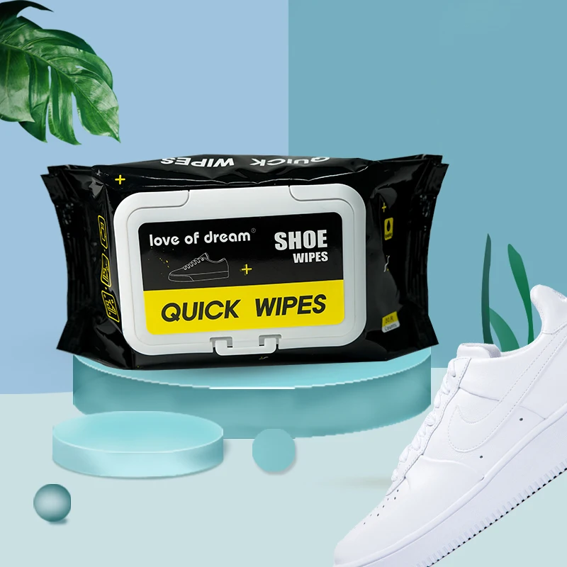 quick cleaning easy use China factory shoes whitening cleaning wipes sneaker cleaner