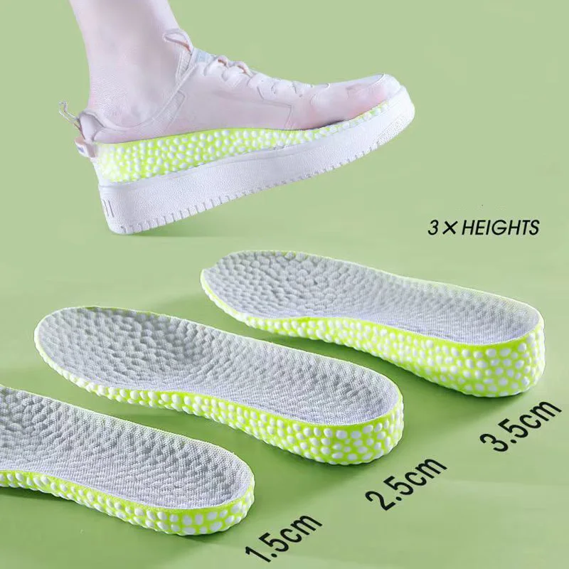 3 Layer Shoe Insole 1.5 cm Height Increase Insoles 7 cm Height Insole