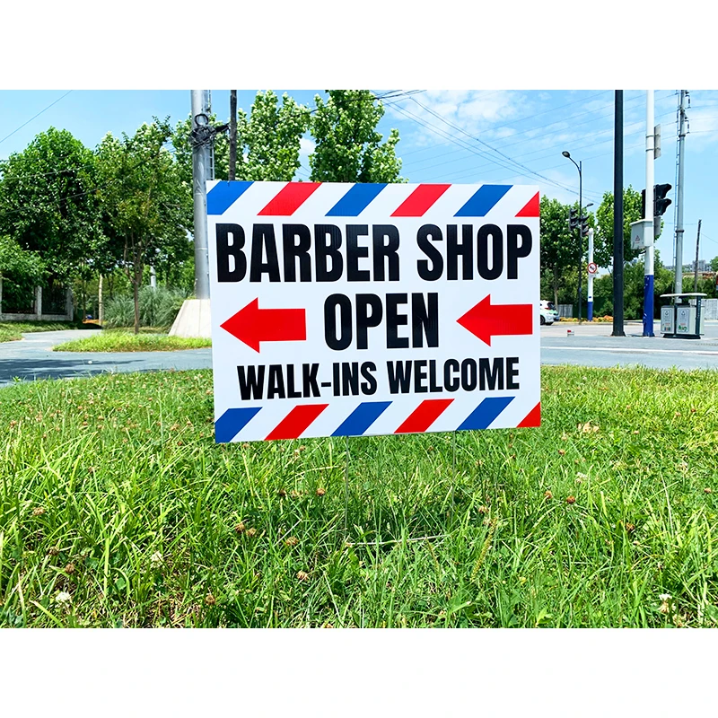 Wholesale Custom Made Shape PP Material Corrugated Plastic Sign Board Printing Coroplast Yard lawn Signs