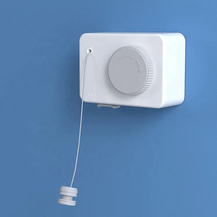 Wall Mounted Hotel Balcony Laundry Colored Clothes Dry Line Rope Retractable Hanger Indoor