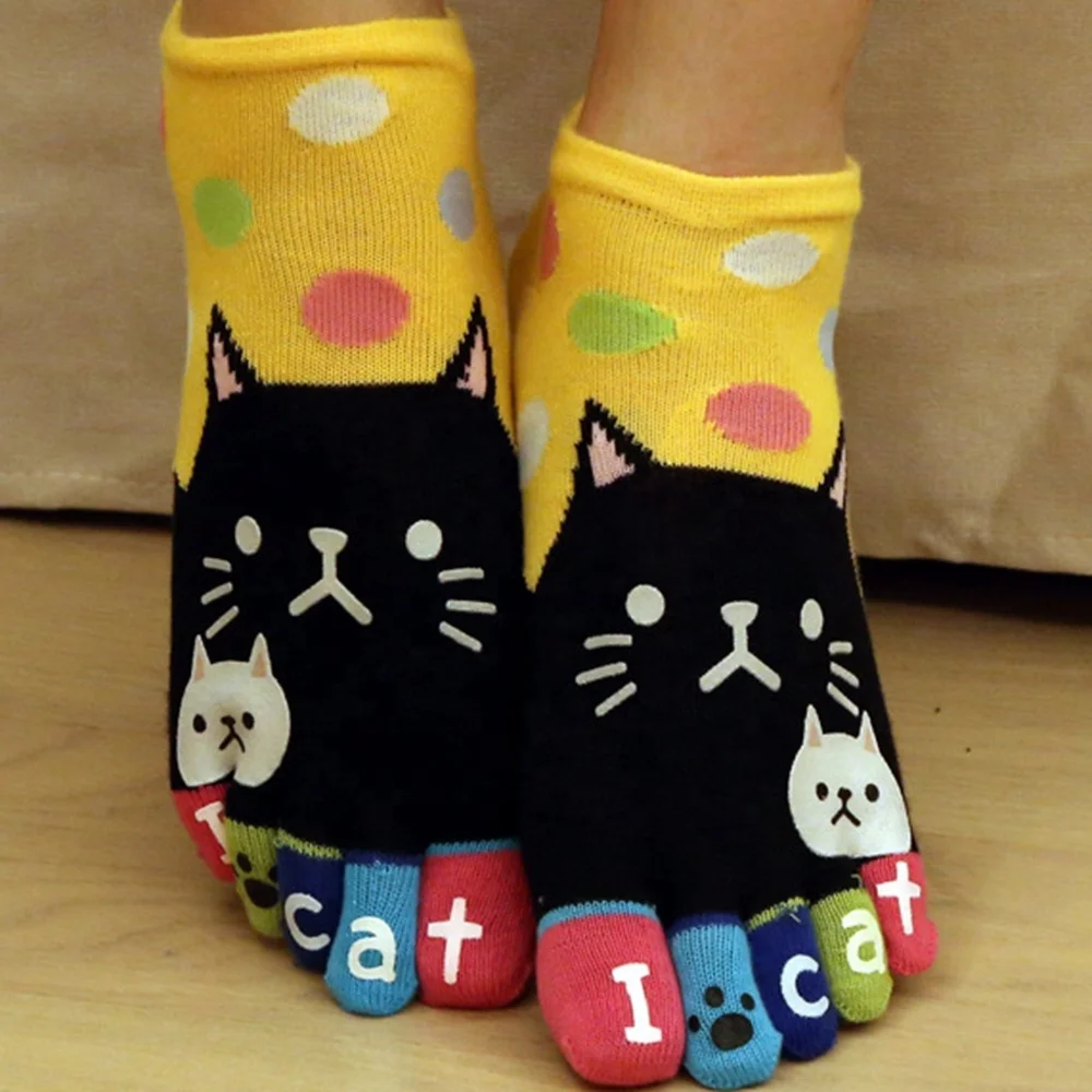 Cute cat cartoon baby girl anime sock