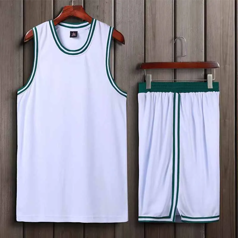 Basketball Men  Team Name  number Gym Clothes Raining Wear T-shirts Custom Sports Jersey Set