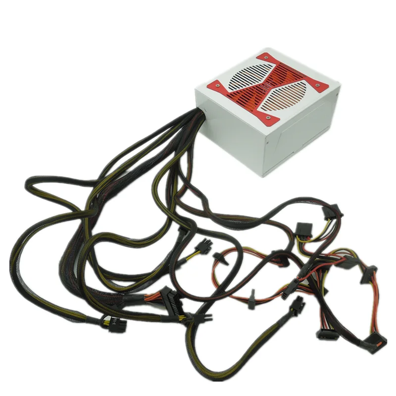 600W full voltage desktop computer power supply standard chassis power supply supports 100v-265v