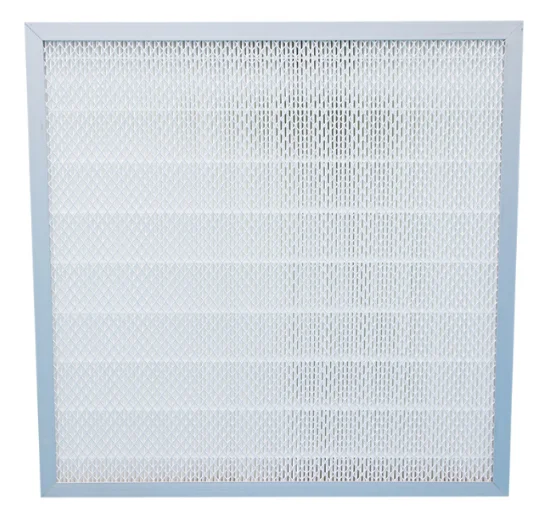 cheap and  high efficiency bafflless mini-pleat ULPA air filter use for  clean beach