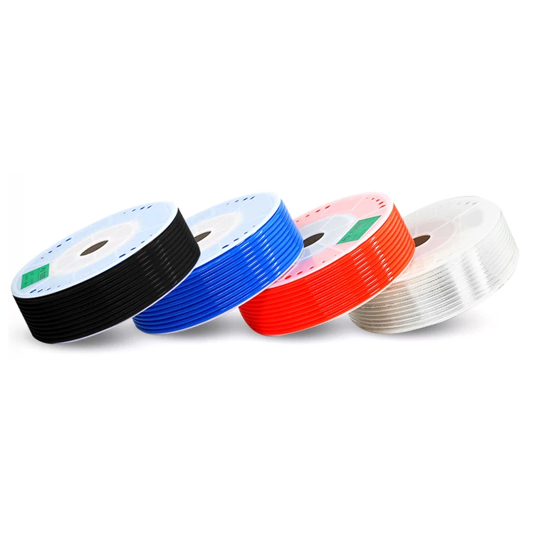 Transparent 16mm air pipe 8mm hose pu pe pneumatic spring tubing hose 8x6mm tube