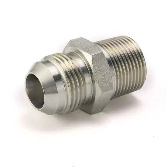 Carbon Steel DIN Standard Straight JIC x Metric Male ED Ring Hydraulic Tube Fittings