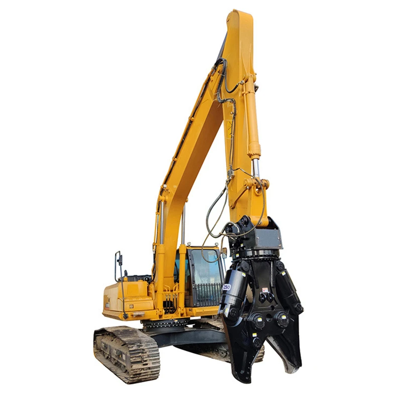 Hot sales Hydraulic Dual Cylinder Shear Hydraulic Tree Shears Single-Double Cylinder Shear For Excavators  Operation method