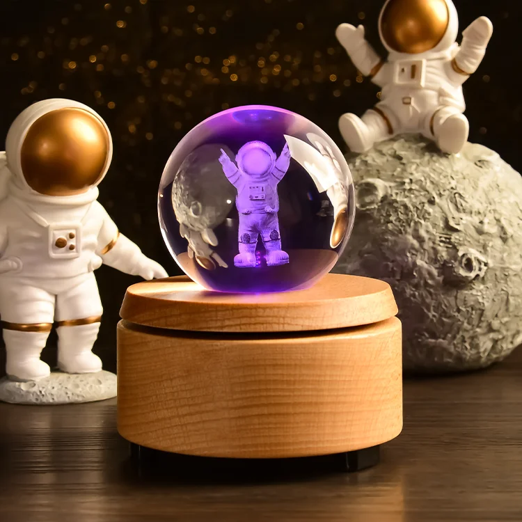 Оптовая продажа хрустальный шар класса K9 круглой формы с осветительной базой
