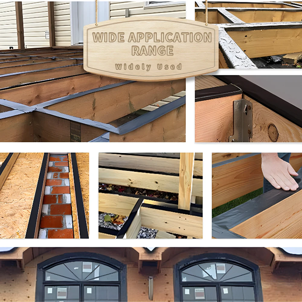 Custom Strong Adhesive Timber Decking Beams Joist Tape Butyl For Protecting Roof Boards From Sun And Corrosion