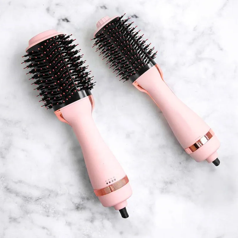 New Product Custom Logo Professional Straightener Comb Electric Blow Dryer For Styling And Drying Hair Dryer Straightening Brush