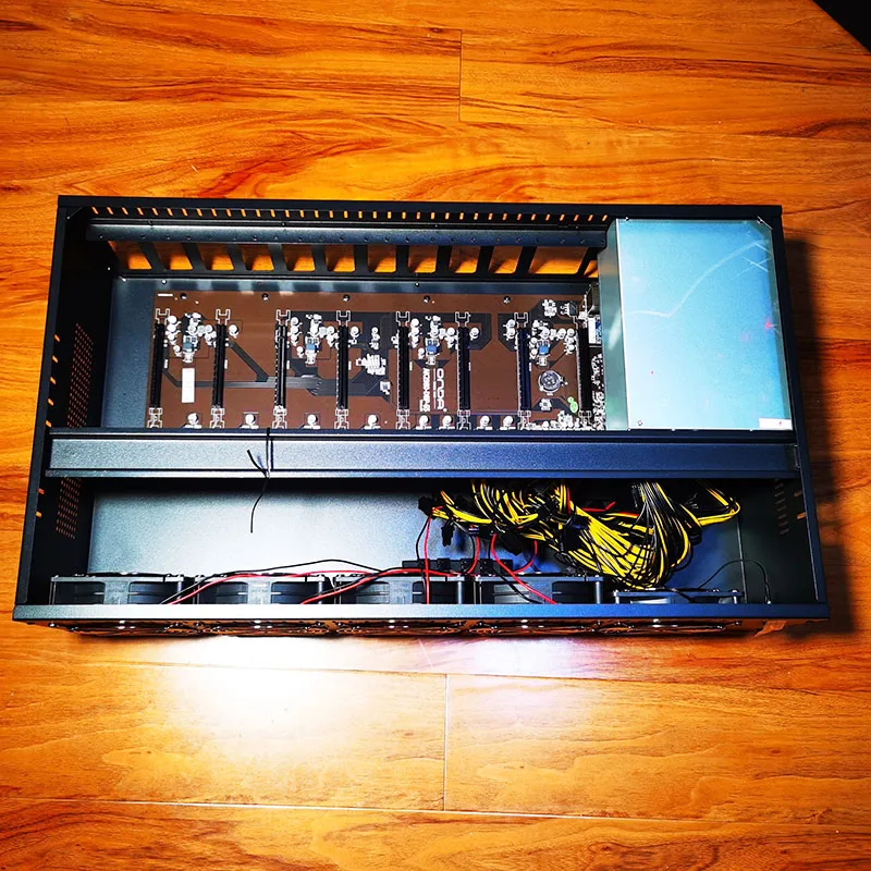 ONDA AK2980 G16 K15 B250 6 8 12 GPU слота видеокарты Rig кольцо корпуса с оперативной памятью DDR3 4 ГБ ssd 64 Гб 128 1850w 2300W блок питания